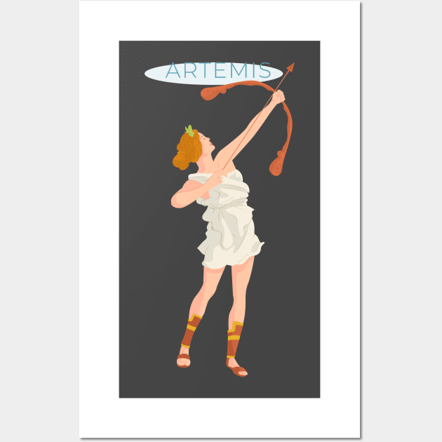 Artemis Greek Mythology Wall Art by MimicGaming